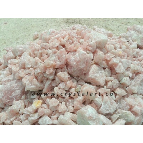 Indian Rose Quartz Rocks Rough Stone Mines