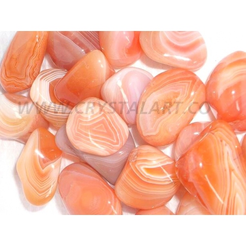 Red Banded Agate Polished Slices