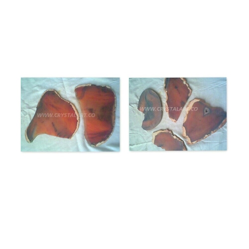 Red Carnelian Agate Slices