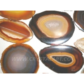 Ruby Banded Onyx Polished Slices