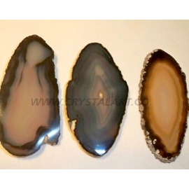 Black Banded Onyx Polished Slices