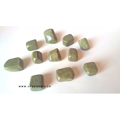 Epidote Tumbled Pebbles Stone