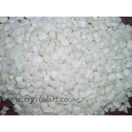 White-King Agate Chips