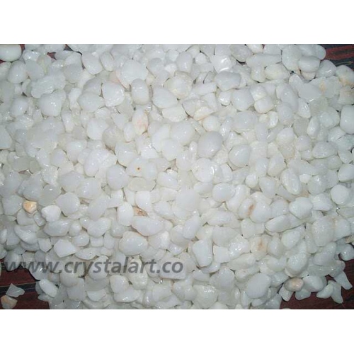 White-King Agate Chips