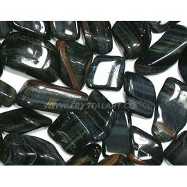 Black Tiger Eye Tumbled Pebbles Stone