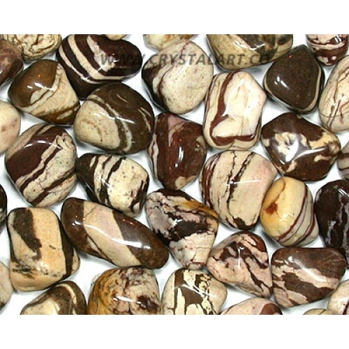 Brown Banded Jasper Tumbled Pebbles Stone