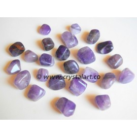 Amethyst Agate High Graded Tumbled Pebbles Stone