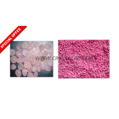 Pink Onyx Dyed Tumbled Pebbles Stone