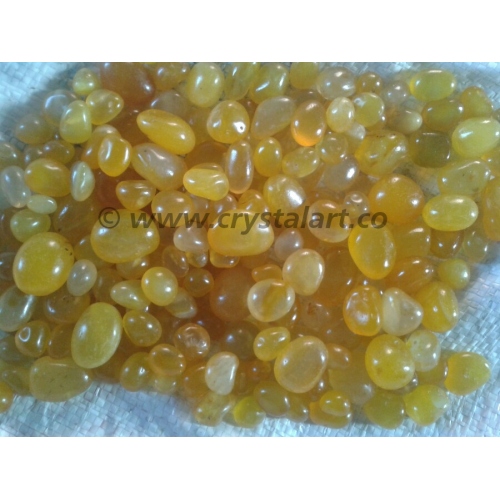Yellow Onyx Tumbled Pebbles Stone 