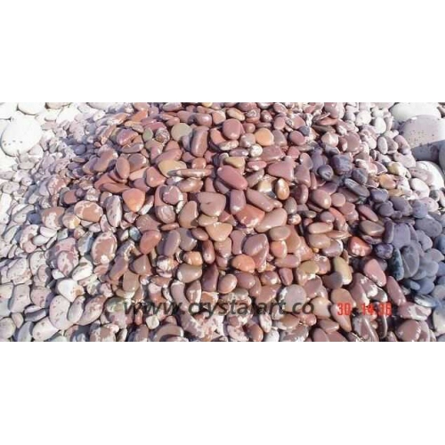 Flat Chocolate Unpolished River Pebbles Stone