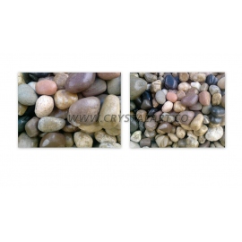 Mix Color Jumbo Size Unpolished River Pebbles Stone